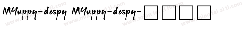 MYuppy-dospy MYuppy-dospy字体转换